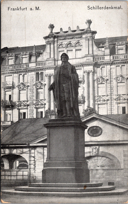Schiller Monument in Frankfurt