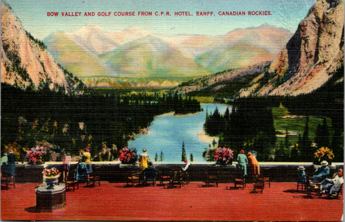 Bow Valley and Golf Course from C.P.R. Hotel