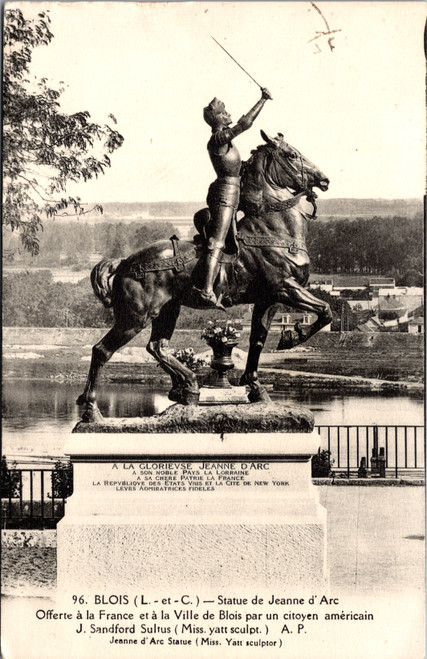 Joan of Arc statue in Blois