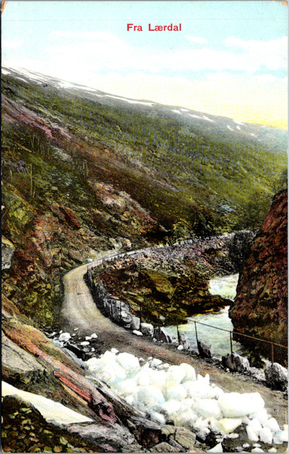 Laerdal Mountain Road Snow Scene