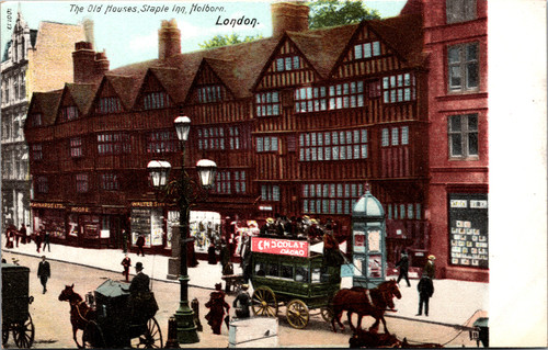 The Old Houses, Staple Inn, Holborn. London.