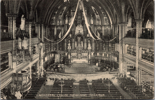 MONTREAL LEGLISE NOTRE DAME INTERIEUR