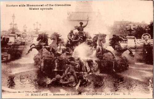 Girondins Monument northern side water spouts