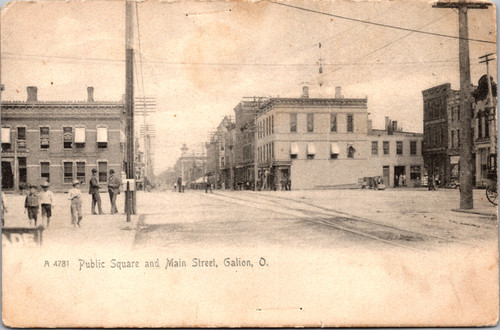 Public Square and Main Street - Galion O