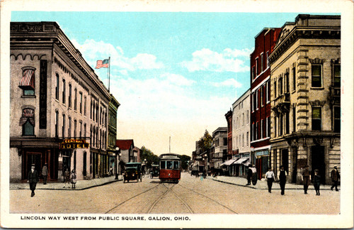 Lincoln Way West from Public Square - Galion OH