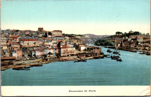 Porto Panorama with Bridge and Boats
