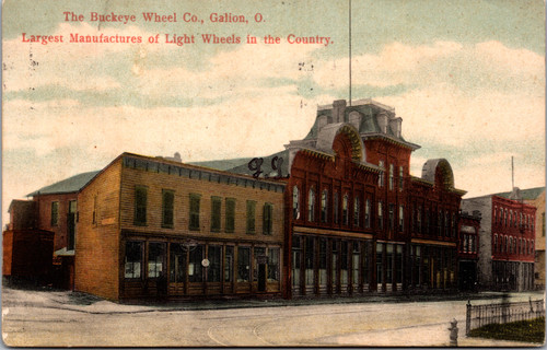 Buckeye Wheel Co. Factory Galion Ohio Largest Light Wheel Maker