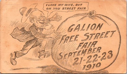 Galion Free Street Fair advert 1910