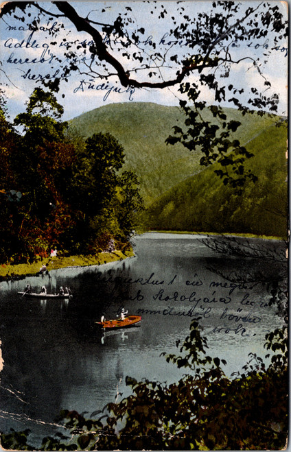 Lillafüred Lake Boats Mountains View