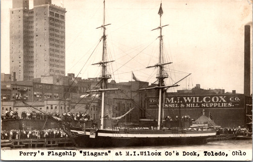 Perrys Flagship Niagara at Wilcox Dock Toledo OH Tall Ship