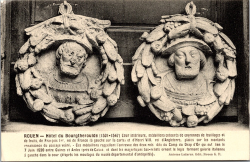 Rouen Hôtel Bourgtheroulde Medallions