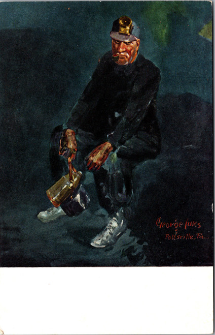 The Miner by George Luks  (postcard)