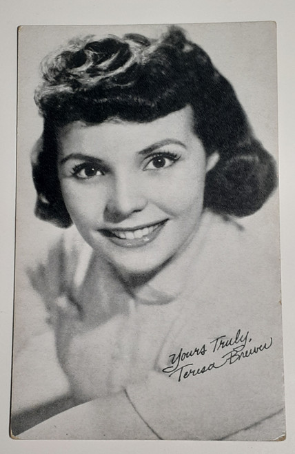 Teresa Brewer with bio on reverse Teresa Brewer with bio on reverse