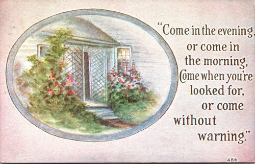 come in the evening or come in the morning come in the evening or come in the morning