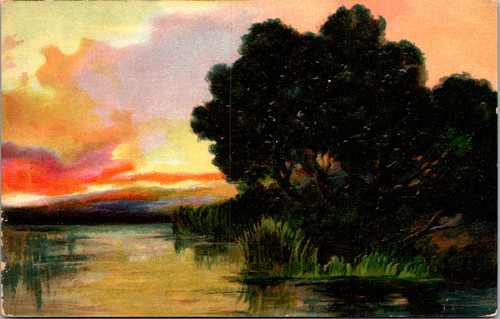 Tuck O'er Hill and Dale 132 Sunset River Scene Tuck O'er Hill and Dale 132 Sunset River Scene