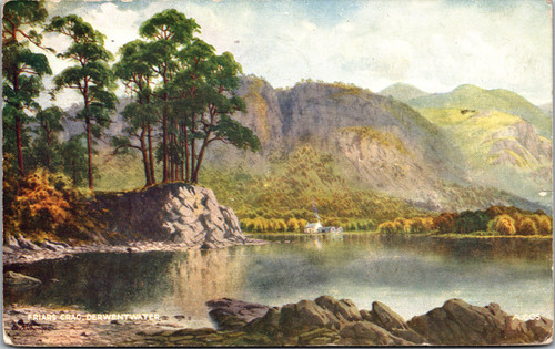Friars Crag Derwentwater Lake Mountains Trees