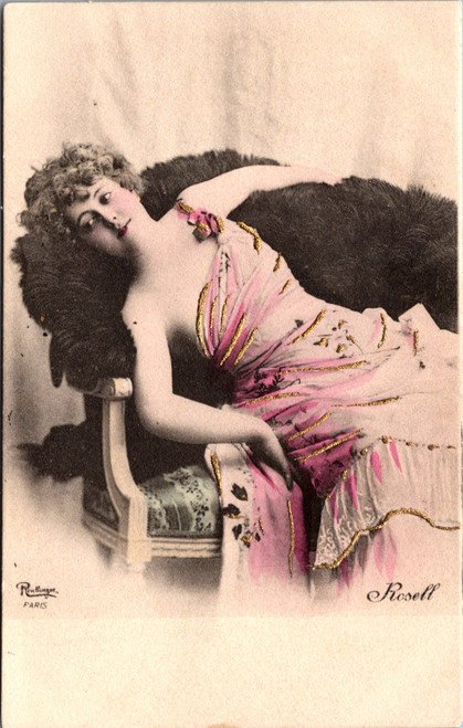 Rosell French Actress Hand-Tinted