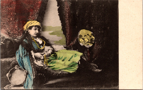 Young Princess - woman resting on setee
