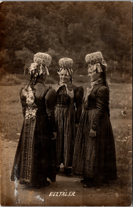 Germany Elztäler Women in Traditional Costume Fotohaus Belz
