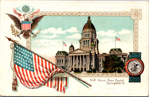 N40 Illinois State Capitol Springfield IL  (65-42-281)