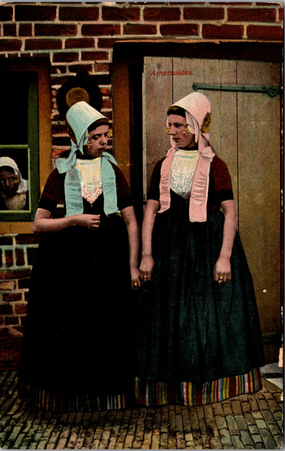 Women in Traditional Dutch Zeeland Costume
