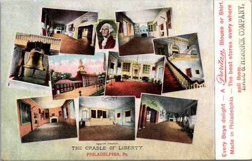 Ball and Herrick Co. Puritan Blouse Advert Cradle of Liberty