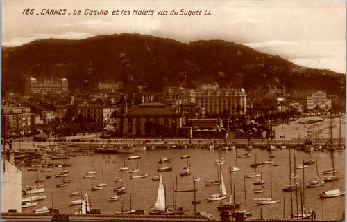 Cannes - The casino and hotels viewed from Suquet