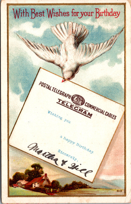 Dove delivering telegram