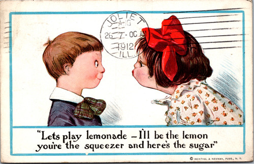 Let's play lemonade -- I'll be the lemo and you're the squeezer and here's the sugar Let's play lemonade -- I'll be the lemo and you're the squeezer and here's the sugar