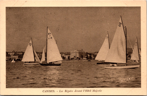 Cannes Regatta in front of the Hotel Majestic