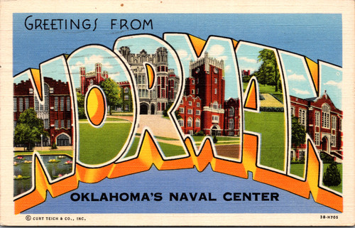 Norman Oklahoma's Naval Center Large Letter
