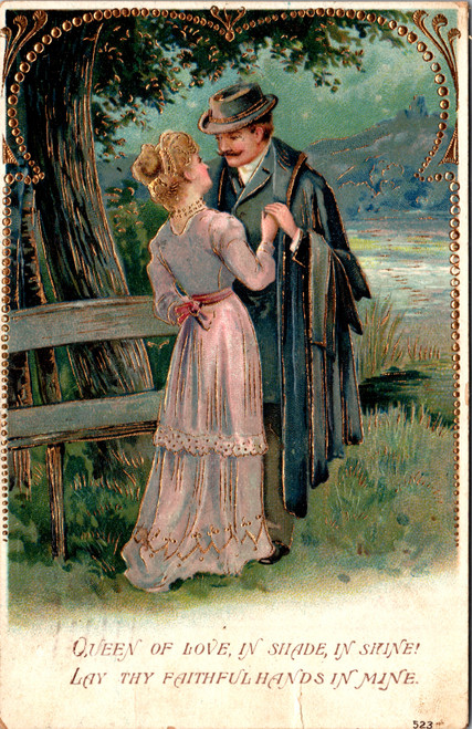 Romantic Couple by lake - Queen of Love in shade