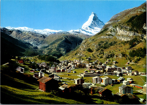View of Zermatt with Matterhorn