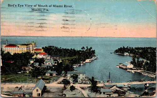 Bird's Eye View of Mouth of Miami River