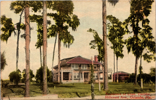 Residence Chs. Charles Tiedtke Hillcrest Ave Orlando Fla
