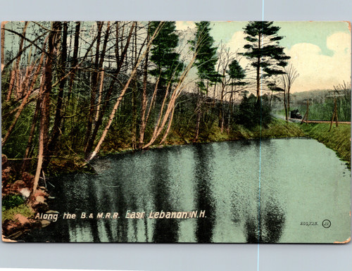 Along the Boston and Maine Railroad BMRR East Lebanon NH