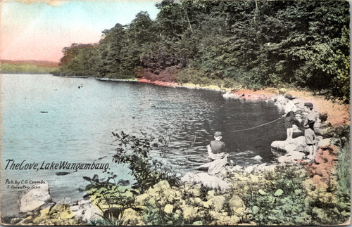 Boys fishing the Cove Lake Wangumbaug Coventry CT