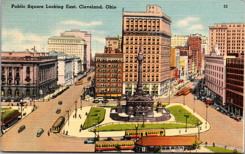 Public Square Looking East - Cleveland