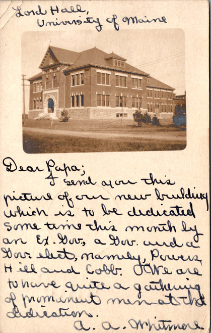 Lord Hall University of Maine