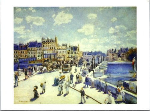 Pierre-Auguste Renoir Pont Neuf Paris Impressionist art postcard