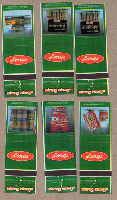 Long's Drugs set of 6