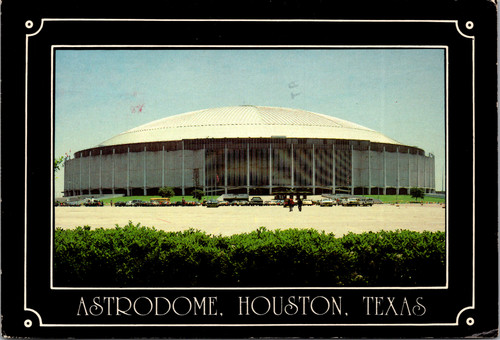 astrodome houston texas vintage stadium postcard exterior