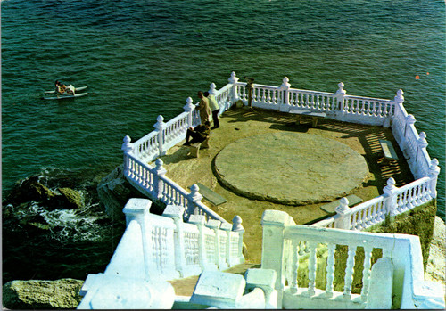 Benidorm Spain Mirador del Castillo overlook terrace above Mediterranean Sea