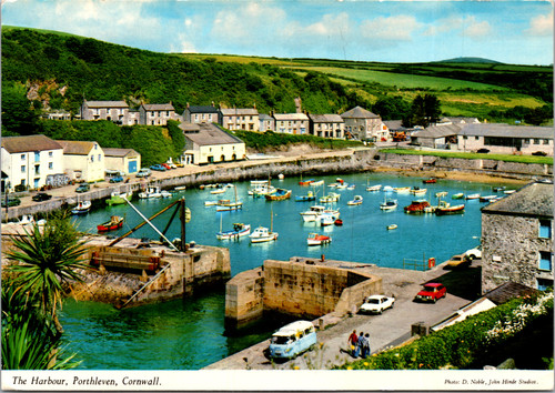 The Harbour Porthleven Cornwall John Hinde postcard
