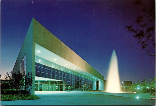 interior lobby gerald r ford museum grand rapids michigan postcard