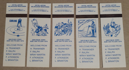 RMS Convention 1979 Hotel Astor Sport set of 5