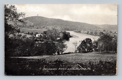 delaware river near milford pa antique postcard dingmans ferry