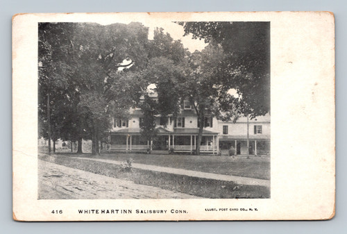 exterior view of inn with trees