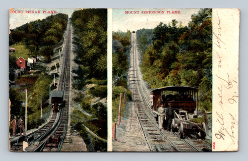 altoona pa mount pisgah jefferson plane railroad postcard