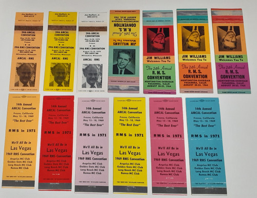 RMS and AMCAL Convention 1964 1969 1979 set of 13